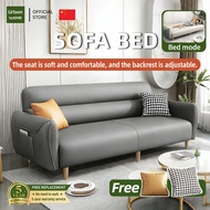 Urban Wave Sofa Bed | Foldable 2/3 Seater Sofa | Adjustable Backrest | Soft Touch Fabric | Bed Size 
