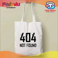 Error 404 Vintage Totebag not found Custom Zipper | Korean Tote bag