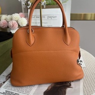 98新 hermes橘色保齡球包bolide31