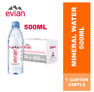 Evian Natural Mineral Water 500ml x 24btls