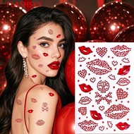 FLASHSKY Face Temporary Tattoos, Makeup Sticker Rhinestone 3D Crystal Face Sticker, Phone Shell Deco