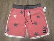 沙灘褲size32, 18吋長，買一隨機送一條橡筋頭沙灘褲(quicksilver/Oneill/french collection). Quiksilver Board Shorts - Red S