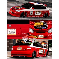 HONDA EK9 OPEN HOOD LIVERY LEGO CPM 1 / CAR PARKING MULTIPLAYER 1