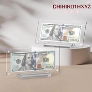 CHIHIRO1HXY3 Acrylic Display Frame, Transparent Commemorative Dollar Bill Picture Frame Holder, Stur
