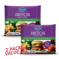 EMBORG - (2件優惠裝) 丹麥紫堡牌漢堡片裝芝士 (10片)