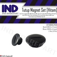 Tutup Block-Blok Magnet-Mesin Besar-Kecil Hitam Set Revo Lama-Absolute