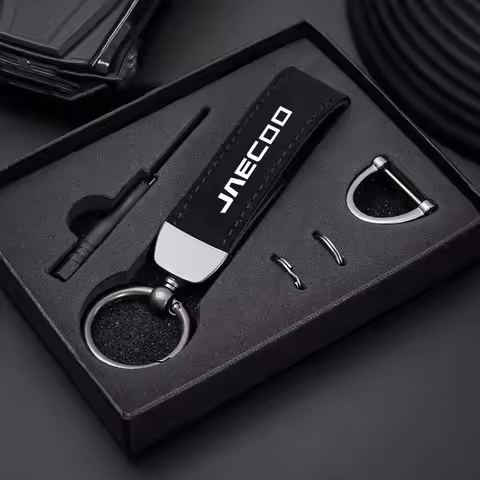 Leather Car Emblem Key Chain Keychain Rings Anti-lost Keyring For Chery Jaecoo J7 J8 2023 2024 2025 