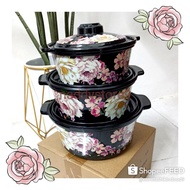 3PCS CASSEROLE SET / GIACOMO CASSEROLE /Giacomo 3pcs Casserole Set Melamine Mangkuk Bertutup