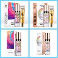 new Men Mengxi Blue Tricolor Bird Shit Base Sunscreen Cream RaiN&Bow Contouring Combination Set Mois