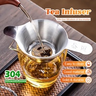 Tea Strainer Leaf Stainless Steel Fine Mesh Channel Thick 2 Handles Brewing Equipment T