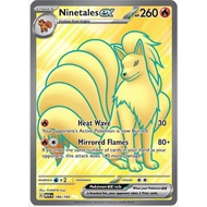 Pokemon Card TCG Ninetales ex - 186/165 - Full Art Secret Rare Scarlet & Violet 151