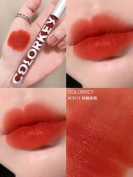 Son Môi Dạng Kem Mịn Màng Màu Mới Colorkey Velvet Series R608 Son Bóng Dưỡng Ẩm Lâu Trôi Không Cần S