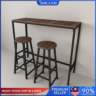 SOKANO HP065 Stylish Bar Table Set (1 TABLE + 2 BAR STOOLS) Dining Table Kitchen Bar Furniture Dinin