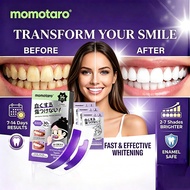 momotaro 5D/9D Teeth Whitening Strips Personal Oral Hygiene Teeth Whitening Stickers Gel Pemutih Gig