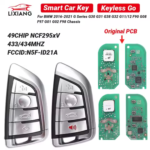 LX N5F-ID21A Original PCB ID49 433/434MHz Proximity Car Remote Key For BMW G Series 3 5 6 7 X3 X5 X7
