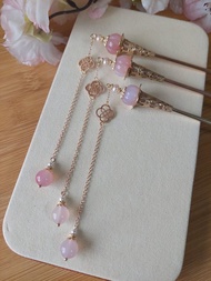 攏雲閣－玉落　　古典風格髮簪步搖飾品