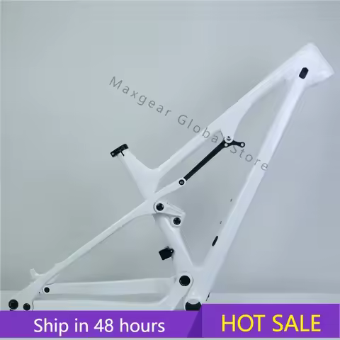 Carbon 29er Full Suspension MTB Frame with 120mm Travel and 190x50mm Rear Shock for Double Suspensio