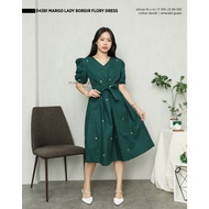 Macadamia House - D4381 Margo Lady Embroidery Flory Dress Women Premium CHINESE NEW YEAR CNY christm