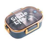 Student Lunch Box Rectangular Stainless Steel Canteen Rice Bowl Rice Bowl Lunch Box Compartmented Lu