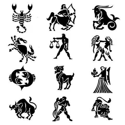 Twelve Constellations Sticker Decals For Car Body Family Bedroom Wall Sticker Gemini Virgo Scorpio C