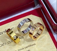 Cartier Love 系列鑽石戒指 情侶款 對戒 尺碼可選