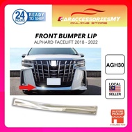 Toyota alphard 2018 Front Bumper lip Protector Guard Cover Trim Chrome ABS anh30 agh30 ah30 accessor