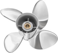 15 1/4 x 20 Replace OEM# 990C0-00510-20P Stainless Steel Outboard Boat Propeller for Suzuki Engines 