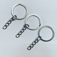 KEYCHAIN SILVER WITH TAIL (TEBAL)