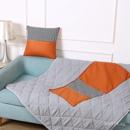 Large Cushion Pillow ins Simple Style Home Sofa Cushion Plaid Living Room Bedside Soft Cover Tech Fa