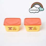 Disney Winnie the Pooh Square Storage Container 280 ml 2-Pack/Disney Winnie the Pooh Square Storage 
