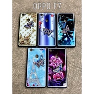 Oppo F7 Ladies diamond glitters back case cover