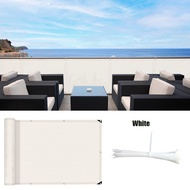 White Sun Shade Privacy Net - Fence for Patio, Yard & Garden