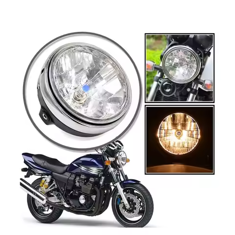 7" 8" Motorcycle Round Lamp Universal Headlight Headlamp 12V 35W For HONDA Cb400 Cb500 Cb1300 Hornet