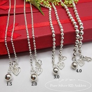 Pure Silver 925 Anklets/Gelang kaki Perak 925