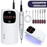 rechargeable nail drill manicure pedicure uv lamp 充電指甲美甲卸甲打磨機光療燈