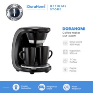 TELIXMART Coffee maker mesin pembuat kopi otomatis low watt 2 cangkir