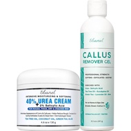 Ebanel Set of Professional Callus Remover for Feet, and Urea  40% Plus Salicylic Acid 2%, Heel Foot 