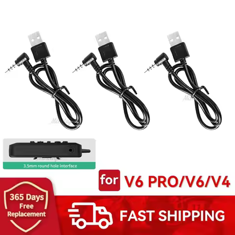 EJEAS V6 PRO 3.5mm Jack Fast Charging Cable for Vnetphone V6/V4 PRO FBIM Motorcycle Helmet Intercom 