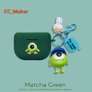 For Jabra Elite 10 Case Jabra Elite 8 Active Silicone Soft Case Cute TOY Strawberry Bear Keychain Pe