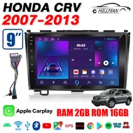 AO จอติดรถยนต์ 9นิว HONDA CRV 2007-2013  Android 14.0 2DIN จอIPS/QLED FULLHD YOUTUBE Apple Carplay W