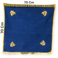 Lancar Jaya Adventing Premium Ceremony Flag Tray Base 70x70 cm – Luxurybeludru, Gold Tassel, Pancasi
