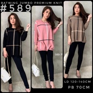 Top / KnitWanita Long Sleeve KnitWanita Batwing Knit Top