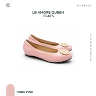 LA BELLA รองเท้าคัชชูหนังแกะ รุ่น LB AMORE QUEEN FLATS - COLORFUL
