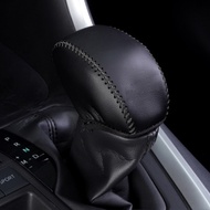 Genuine Leather Car Gear Head Shift Knob Cover Case for Toyota Rav4 RAV 4 2020 2021 Gear Collars Interior Accessories