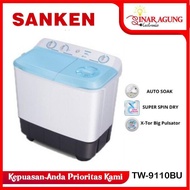 SANKEN TW9110BU / TW-9110BU MESIN CUCI 2 TABUNG - GARANSI RESMI