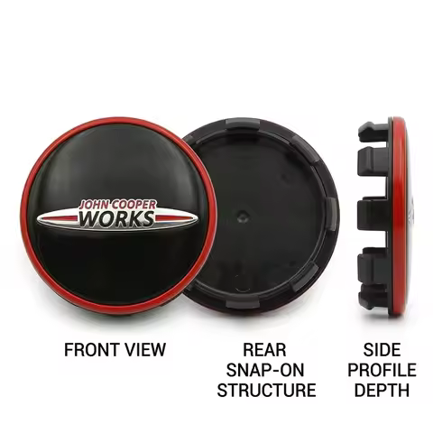 4Pcs 56mm JCW Wheel Center Hub Caps For MINI Cooper R56 F56 F55 F54 John Cooper Works Emblem Badge C