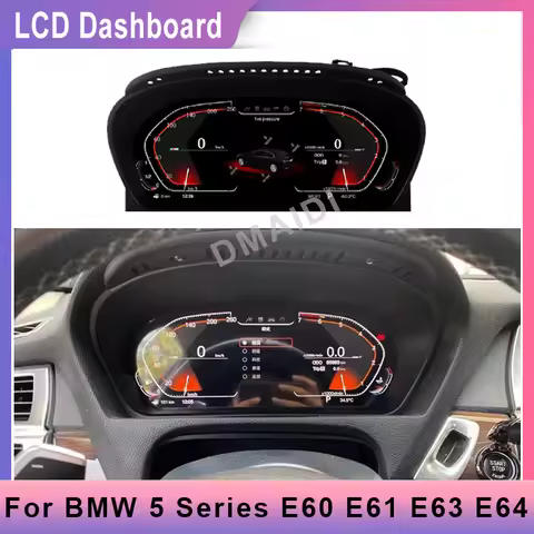 12.5 Inch Digital Cluster Virtual Cockpit For BMW 5 E60 E61 E63 E64 2002-2008 Car Multimedia Player 