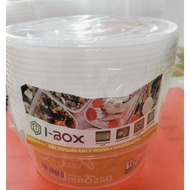 ibox microwavable container round 250ml