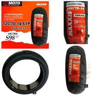 Maxxis VICTRA S 98 Tire ST 120/70-14 61P Tubeless/Maxis VICTRA S 98 ST 120/70-14 61P Tubeless Automa