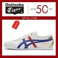 👉100% Legit ONITSUKA TIGER Men's and Women's Sneakers - White/Dark Blue - Model MEXICO 66